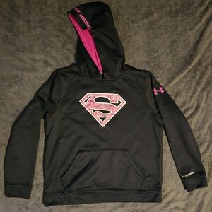 Under Armour Kids Hoodie with Pink Accents